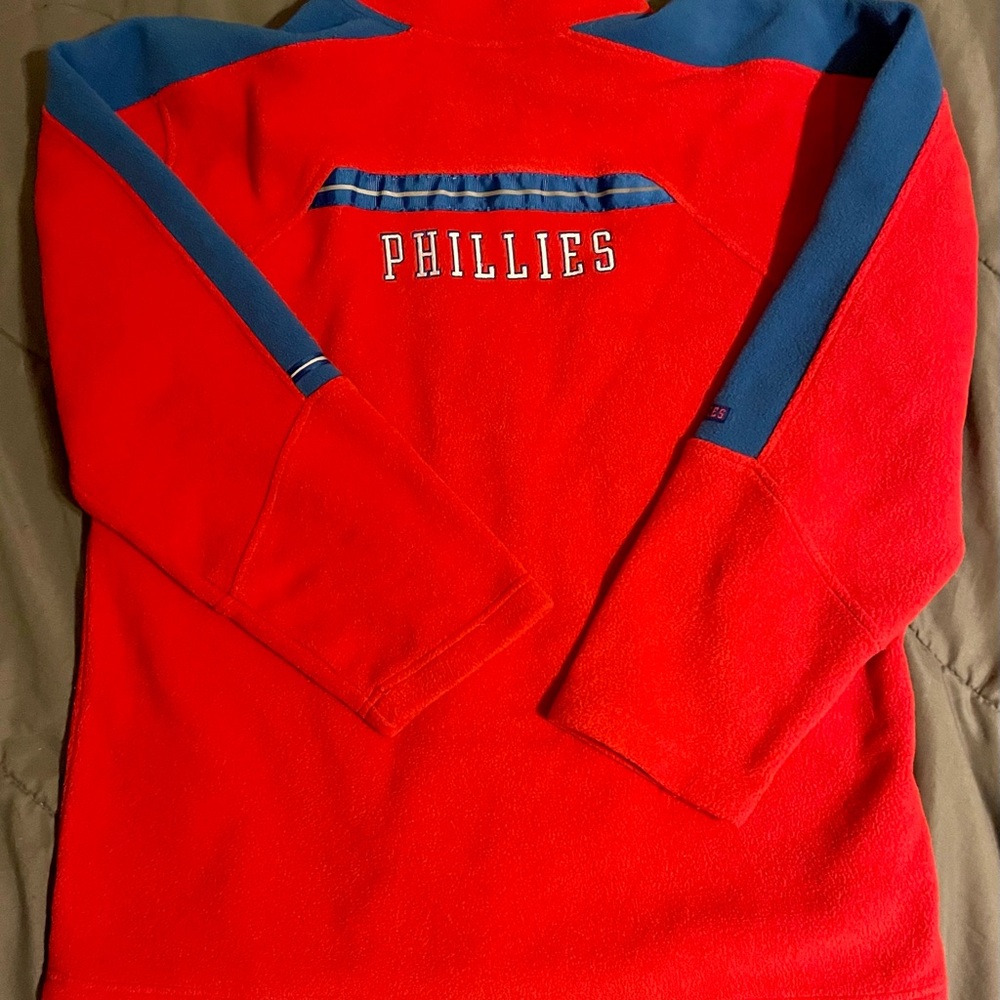Red and Blue Phillies Fleece Pullover